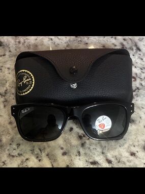 Ray-Ban RB2283 Mr. Burbank Polarized Sunglasses Black/Gray 58 mm